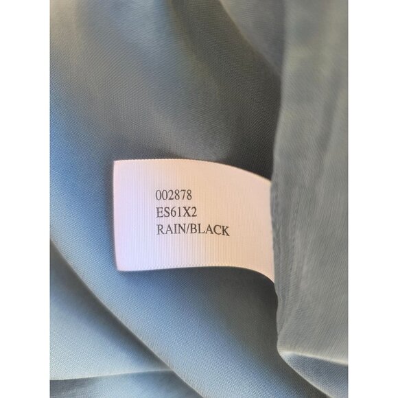 Nat Nast Y2K Silk Camp Shirt Men XL Rain Blue Black Embroider Retro Bowling Styl - Picture 10 of 13